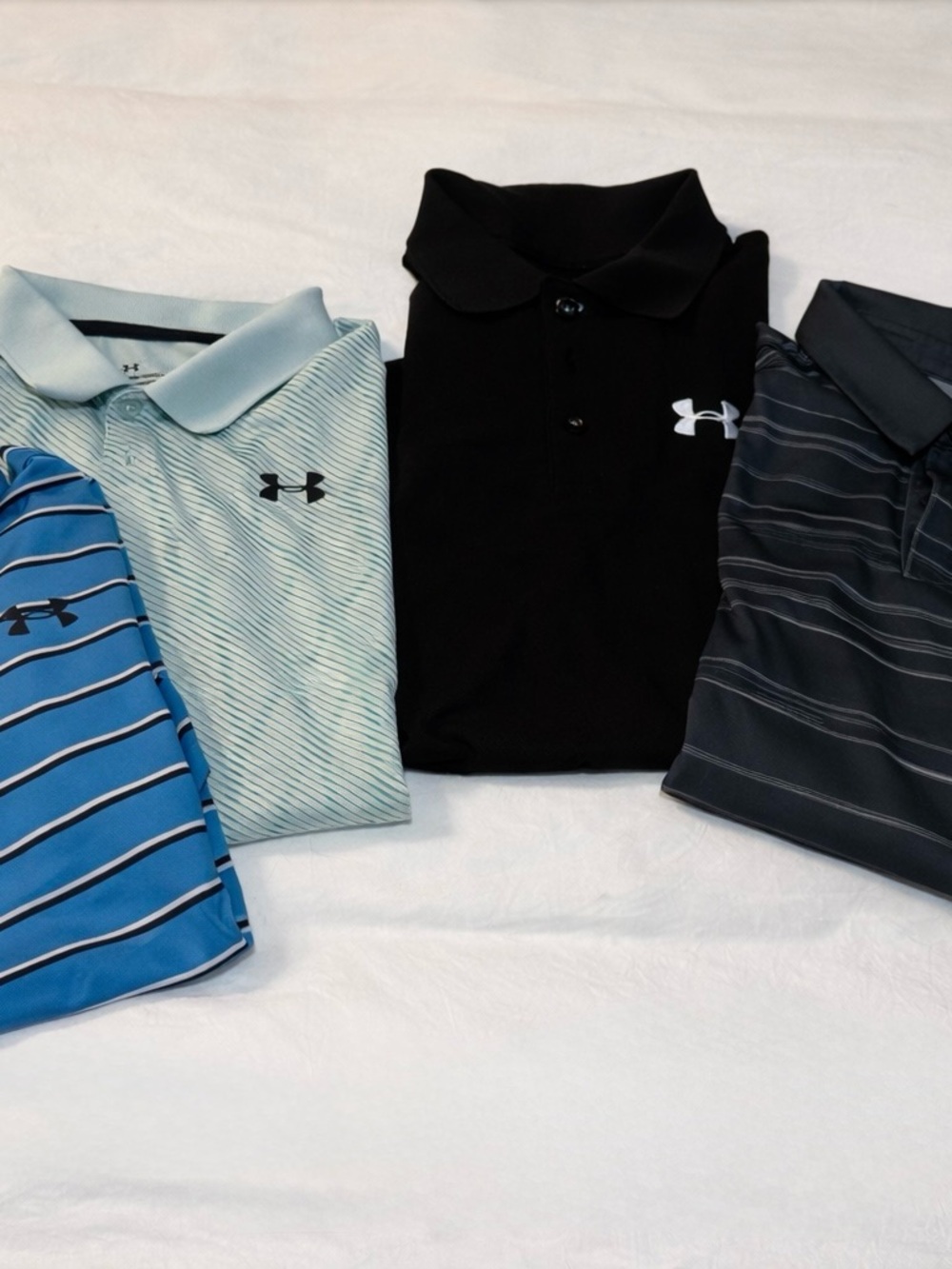Under Armour Youth Boys XL lot of 4 polos